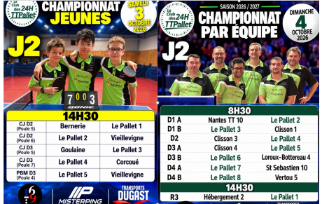 2ème journée de championnat